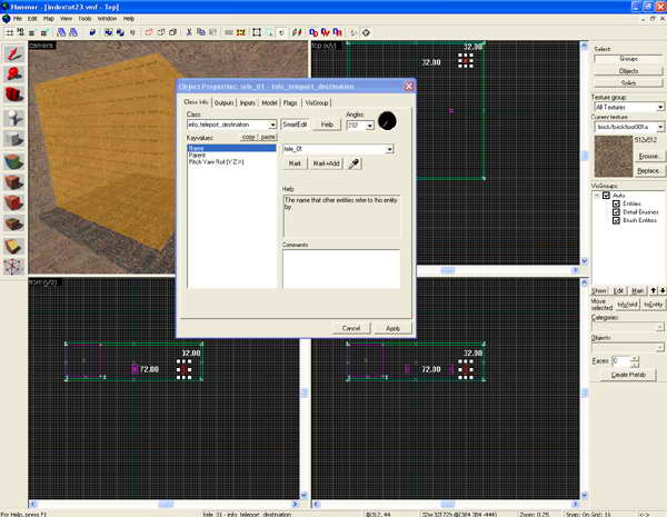 Entity info_teleport_destination