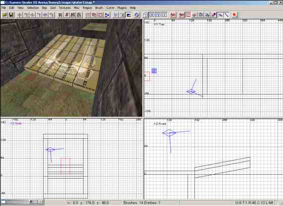 der trigger-brush und darunter das Pad