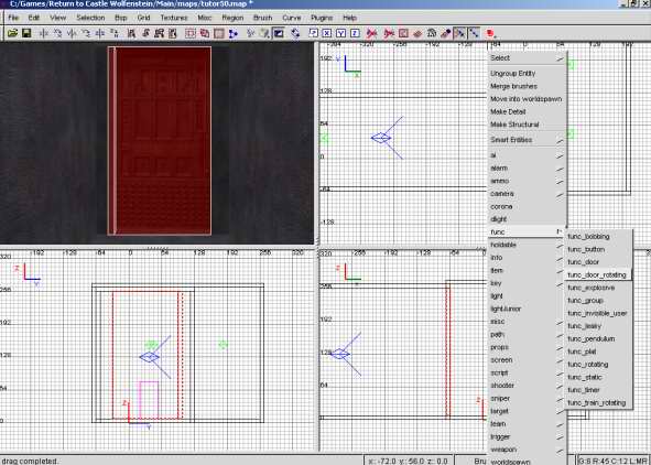 Du machst aus den beiden Brushes eine func_door_rotating