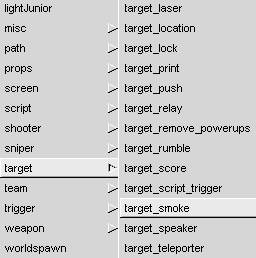 Hier wählst du "target_smoke"