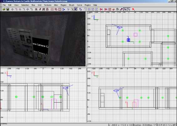 nur die Vorderseite wird mit der Camera-Textur belegt