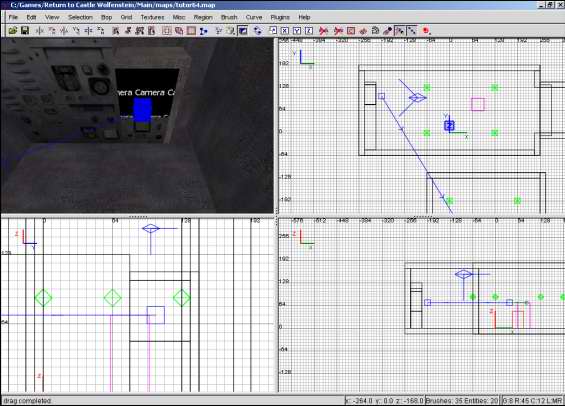 das Entity misc_portal_surface vor dem Brush