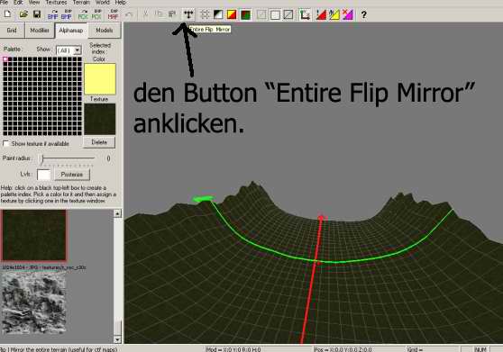 den Button "Entire Flip Mirror" anklicken
